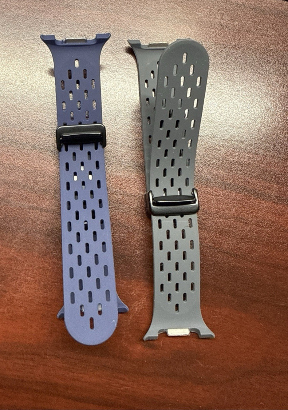 2PK Samsung Galaxy Watch 8 40/44mm & 8 Classic 46mm Silicone Band BLACK & BLUE